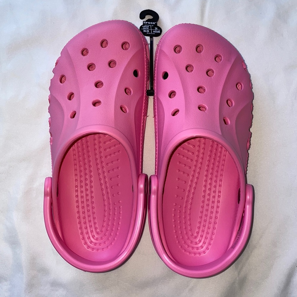 💖PINK CROCS women’s 8💖 w8m6